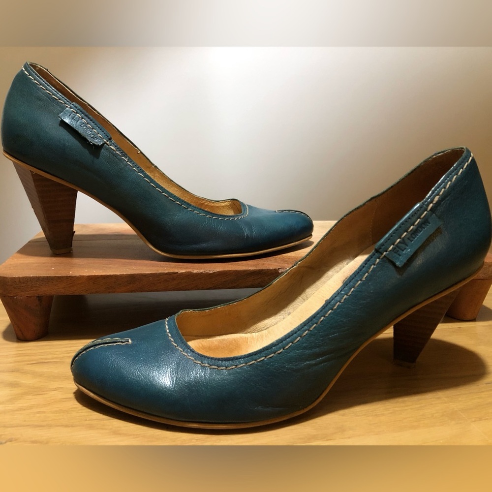 FLY Girl dark teal pumps size 41 (10 US)
